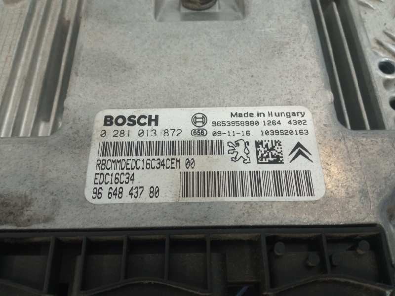 Recambio de centralita motor uce para peugeot partner kombi referencia OEM IAM 0281013872 1039S20163 9653958980