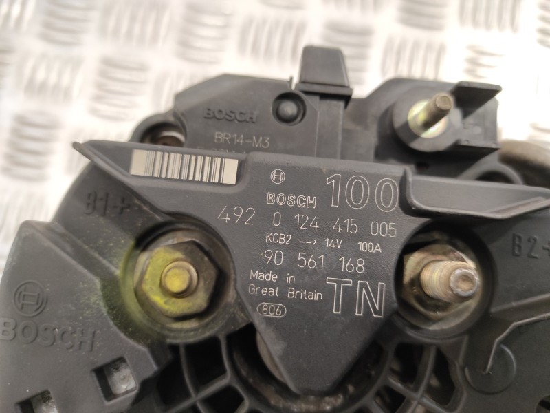 Recambio de alternador para opel zafira a 2.0 dti referencia OEM IAM 0124415005  90561168