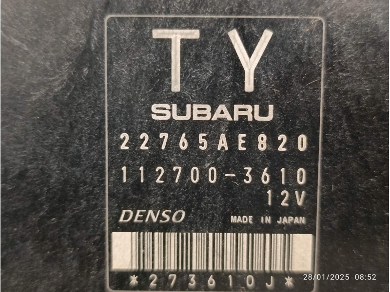 Recambio de modulo electronico para subaru xv 2.0 cat referencia OEM IAM 22765AE820  1127003610