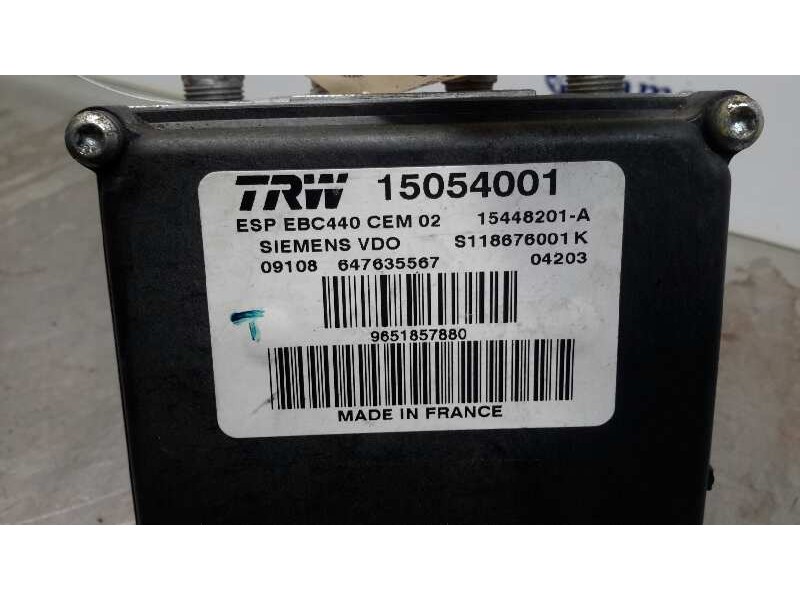 Recambio de abs para peugeot 407 2.0 16v hdi cat (rhr / dw10bted4) referencia OEM IAM 15054001 15448201A 9651857880