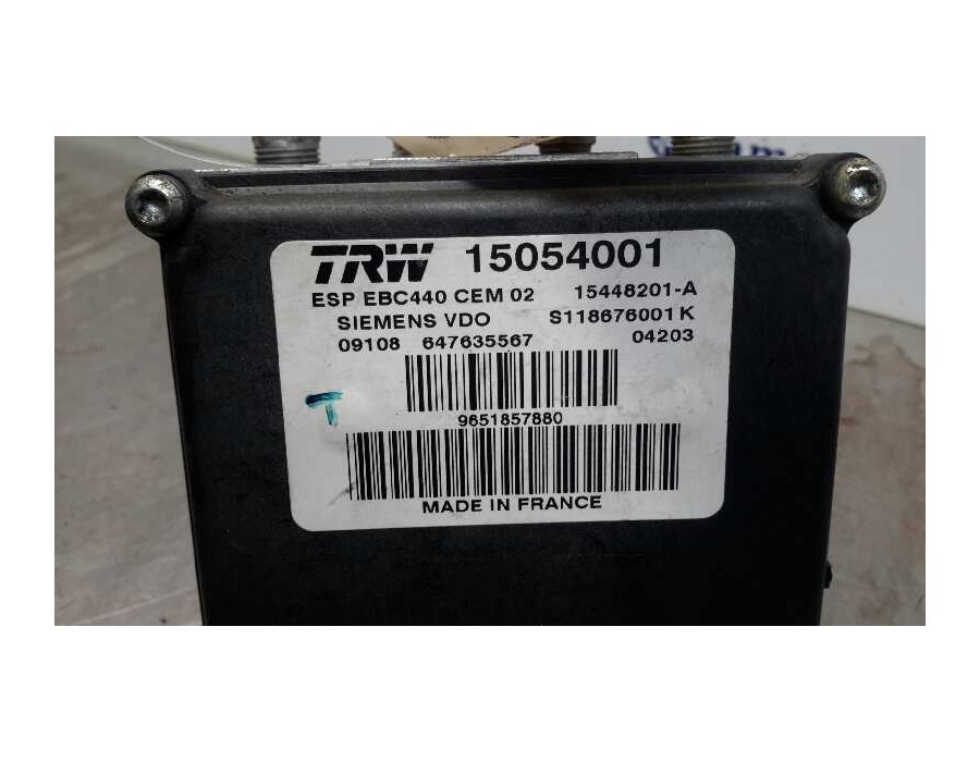 Recambio de abs para peugeot 407 2.0 16v hdi cat (rhr / dw10bted4) referencia OEM IAM 15054001 15448201A 9651857880