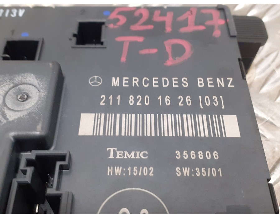 Recambio de modulo electronico para mercedes-benz clase e (w211) berlina 2.6 cat referencia OEM IAM 2118201626  211820162603