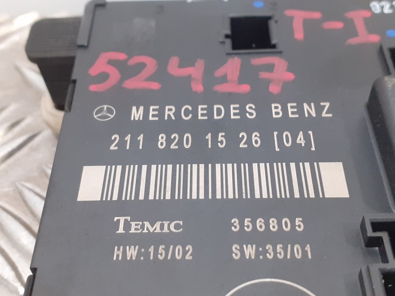 Recambio de modulo electronico para mercedes-benz clase e (w211) berlina 2.6 cat referencia OEM IAM 2118201526  211820152604