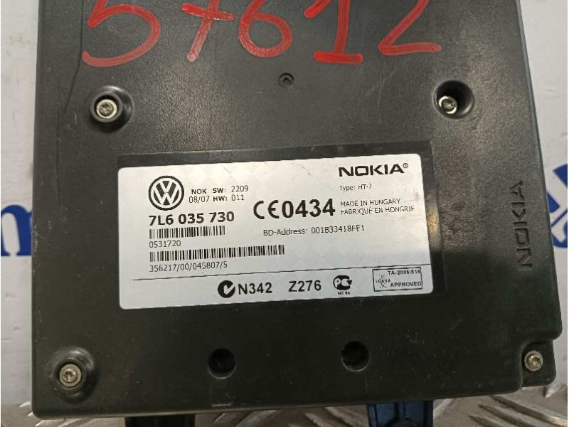 Recambio de modulo electronico para volkswagen touareg (7l6) 3.0 v6 tdi dpf referencia OEM IAM 7L6035730  