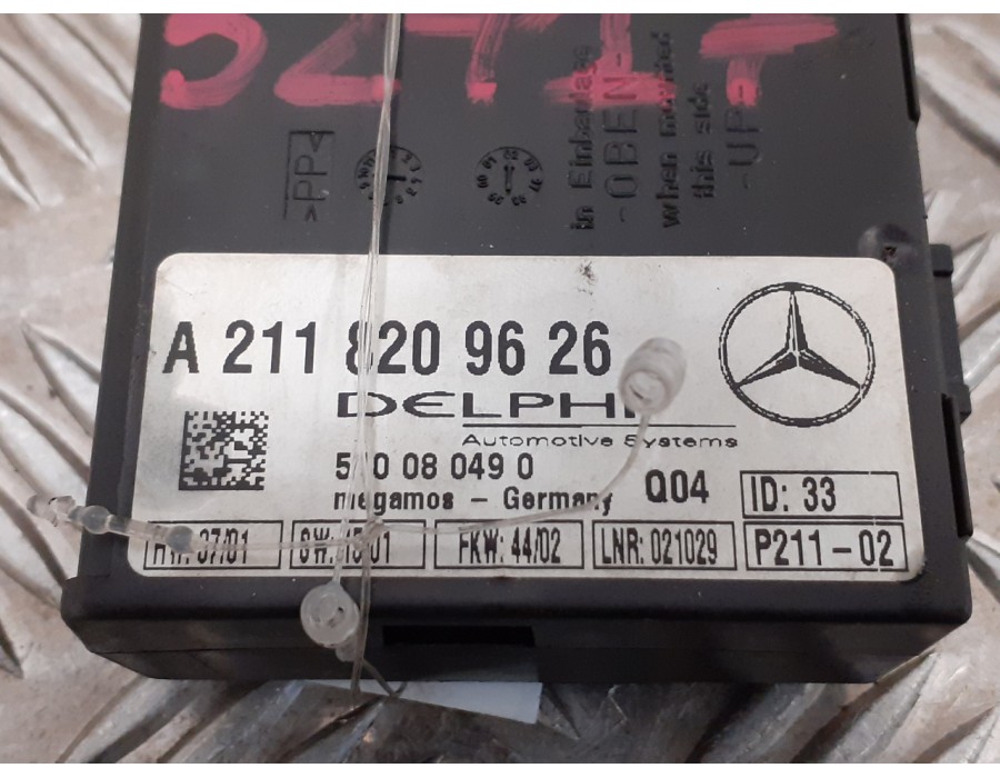 Recambio de modulo electronico para mercedes-benz clase e (w211) berlina 2.6 cat referencia OEM IAM A2118209626  510080490