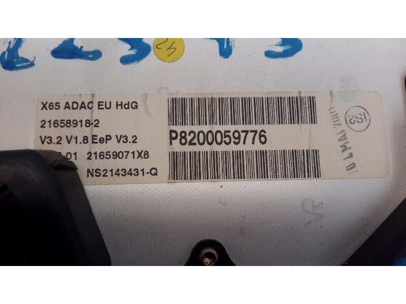 Recambio de cuadro instrumentos para renault clio ii fase i (b/cbo) referencia OEM IAM P8200059776 216589182 21659071X8