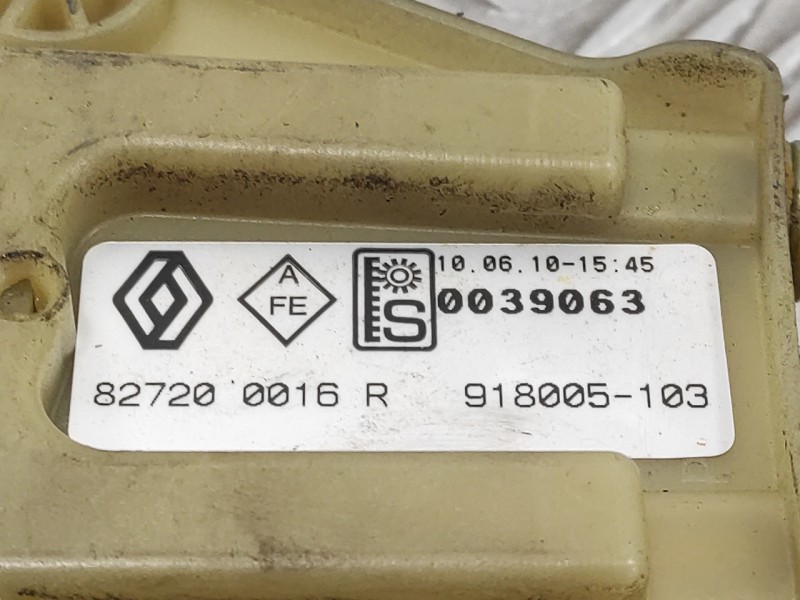 Recambio de elevalunas trasero derecho para renault fluence 1.5 dci diesel fap referencia OEM IAM 827310013R 827200016R 91894910