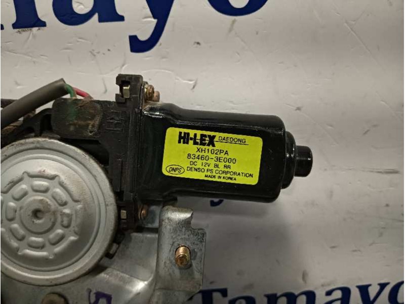 Recambio de elevalunas trasero derecho para kia sorento 2.5 crdi cat referencia OEM IAM 834603E000  XH102PA