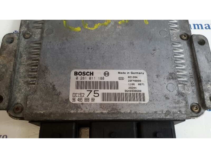 Recambio de centralita motor uce para peugeot 206 berlina referencia OEM IAM 0281011188 EDC15C2 9648588880
