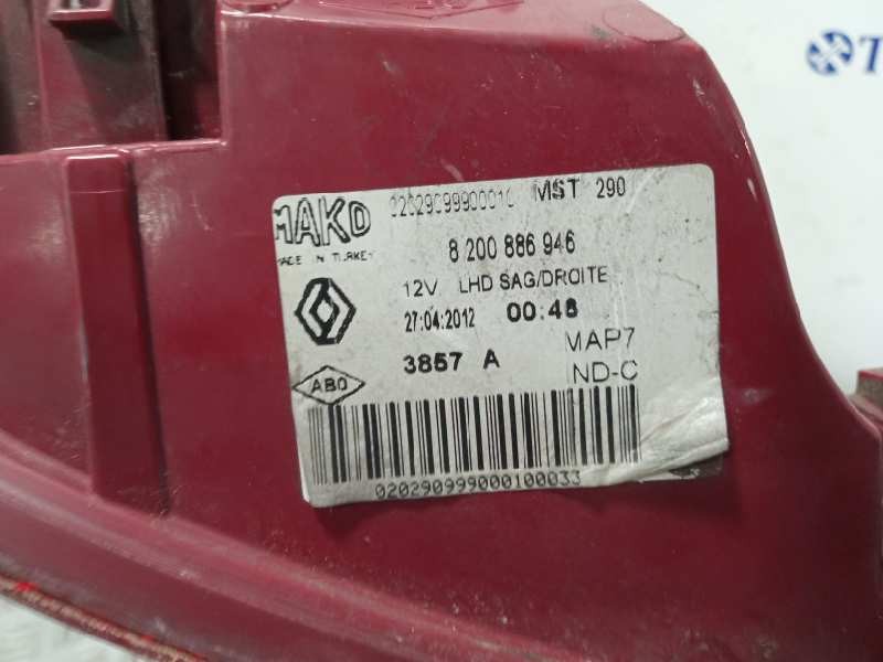 Recambio de piloto trasero derecho para renault clio iii referencia OEM IAM 8200886946  
