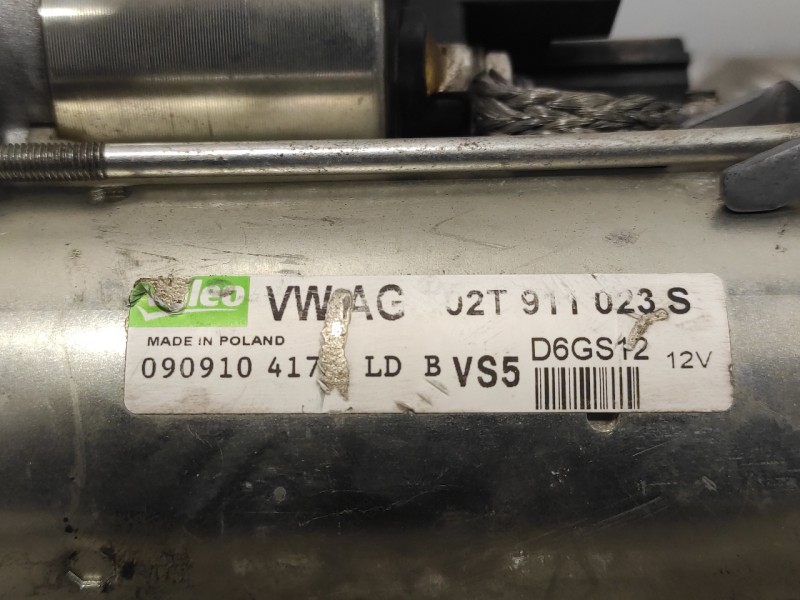Recambio de motor arranque para seat ibiza (6j5) 1.2 12v referencia OEM IAM D6GS12  02T911023S