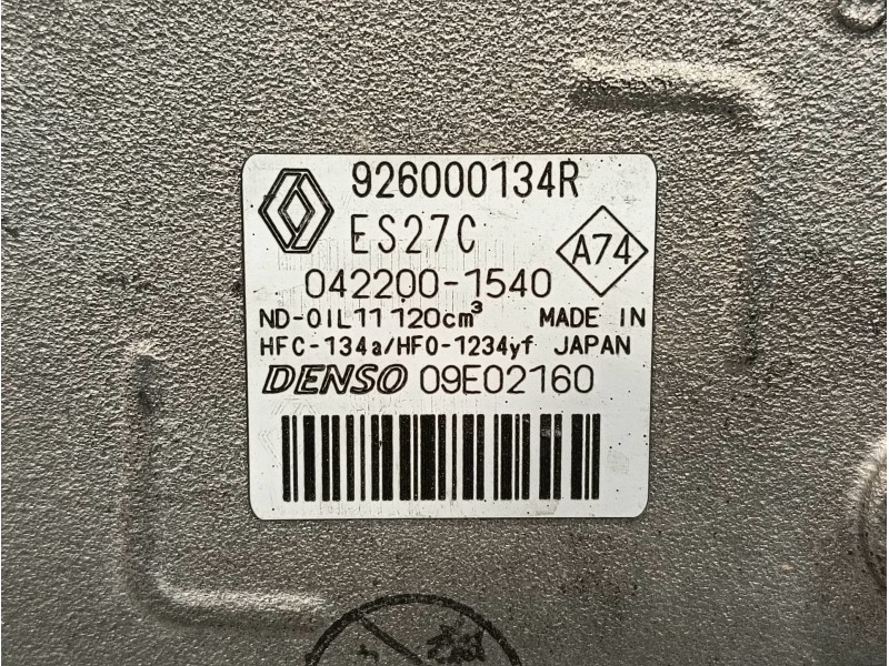Recambio de compresor aire acondicionado para smart forfour eq referencia OEM IAM 926000134R  0422001540