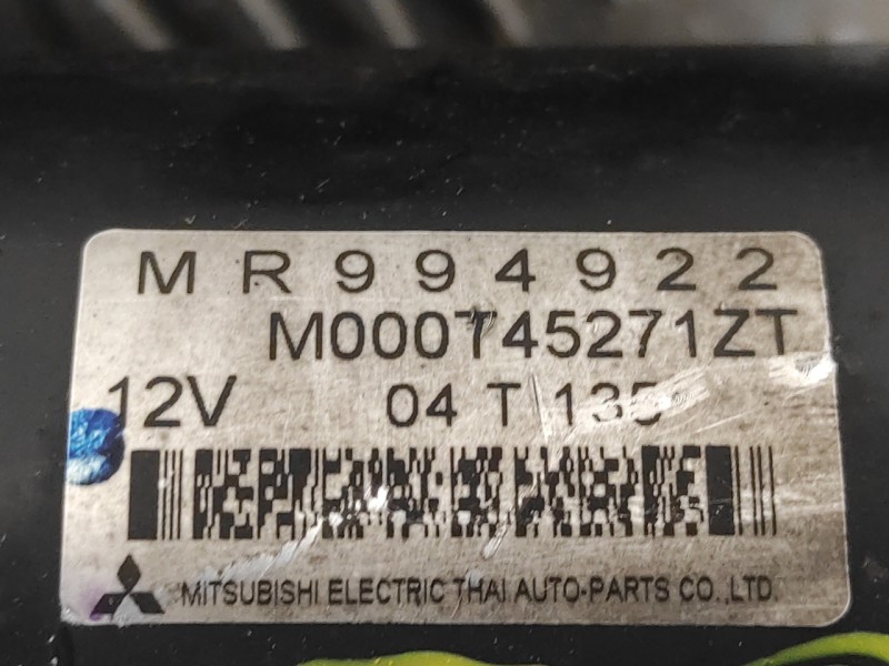 Recambio de motor arranque para smart forfour 1.5 cat referencia OEM IAM MR994922  M000T45271ZT