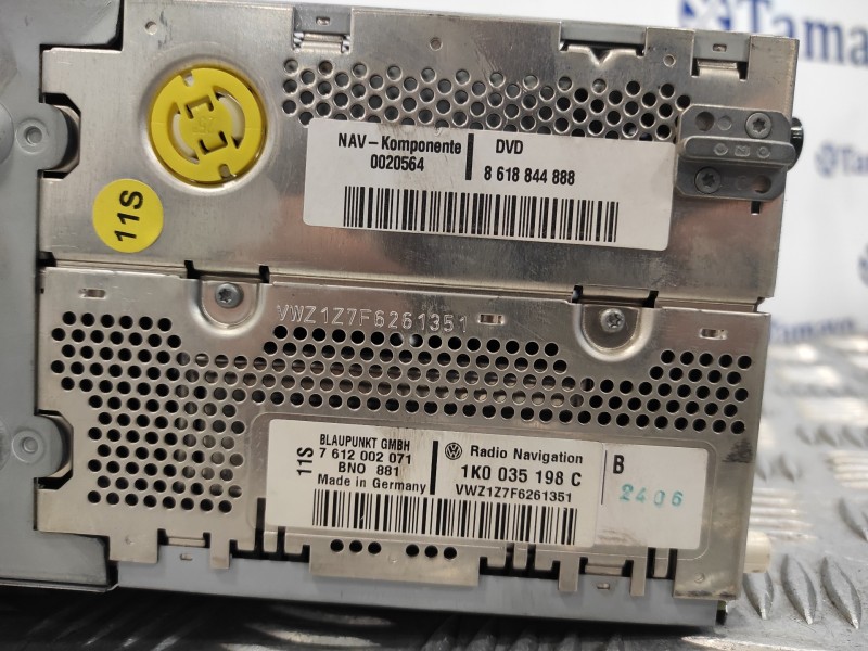 Recambio de sistema audio / radio cd para volkswagen passat berlina (3c2) referencia OEM IAM 1K0035198C 8618844888 7612002071