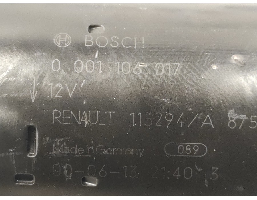 Recambio de motor arranque para renault espace /grand espace (je0) 2.0 16v referencia OEM IAM 0001106017 875450 115294A