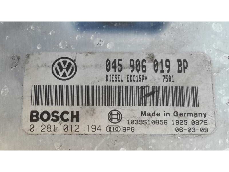 Recambio de centralita motor uce para volkswagen polo (9n3) 1.4 tdi referencia OEM IAM 0281012194 EDC15P+ 045906019BP