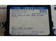 Recambio de centralita inmovilizador para toyota corolla (e12) 2.0 turbodiesel cat referencia OEM IAM 8978012140   2