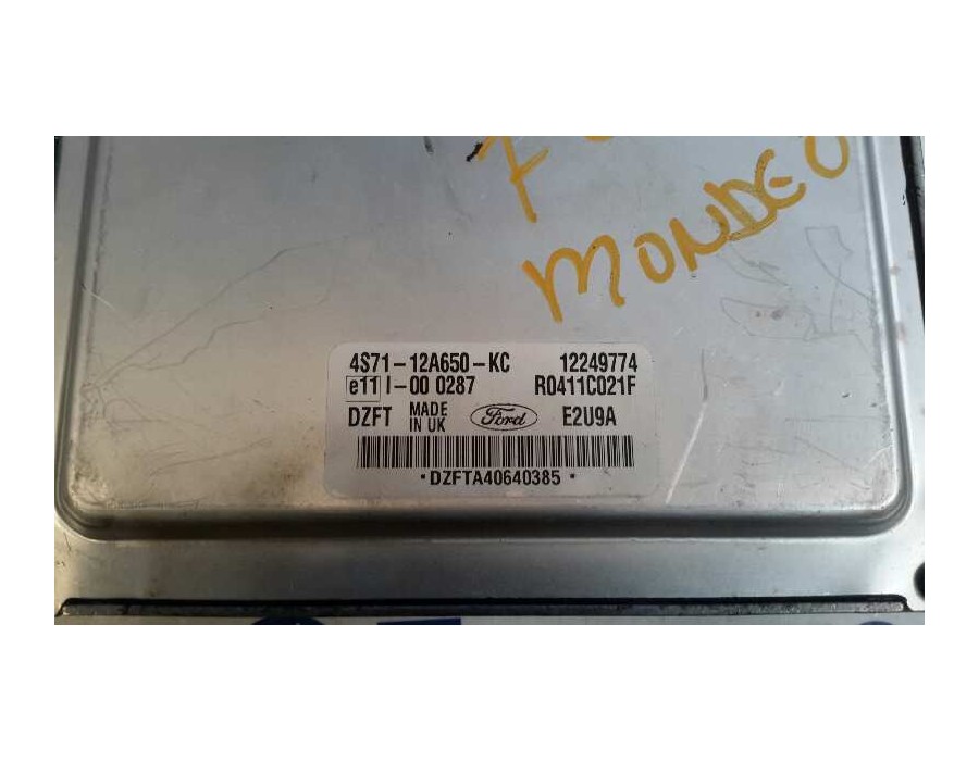 Recambio de centralita motor uce para ford mondeo berlina (ge) ambiente referencia OEM IAM 4S7112A650KC E2U9A 12249774