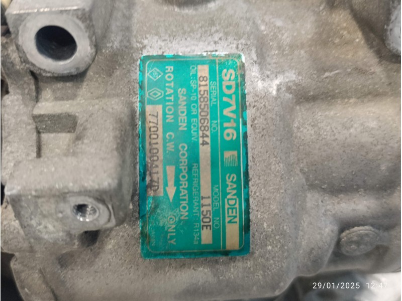 Recambio de compresor aire acondicionado para renault kangoo (f/kc0) referencia OEM IAM SD7V161150E  7700100417D