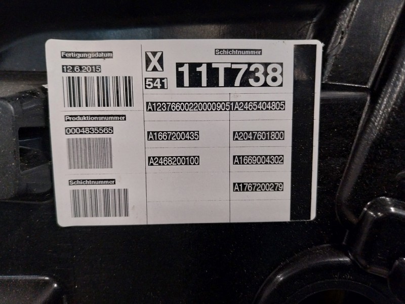 Recambio de elevalunas delantero derecho para mercedes-benz clase gla (w156) referencia OEM IAM A2469065200 A1767200279 A1667200
