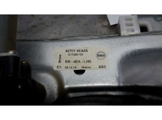 Recambio de elevalunas trasero izquierdo para nissan qashqai (j11) 1.6 dci turbodiesel cat referencia OEM IAM 827014EA0A   2