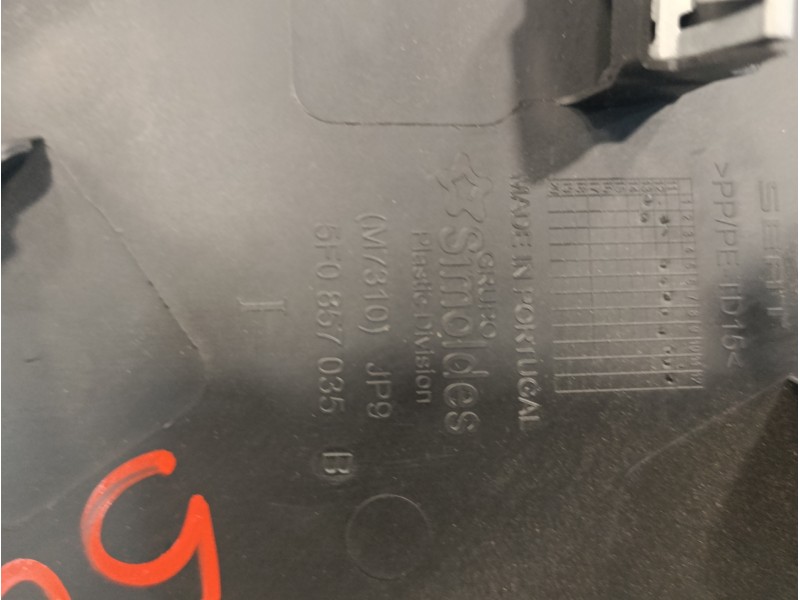 Recambio de moldura para seat leon (5f1) 1.6 tdi referencia OEM IAM 5F0857035  