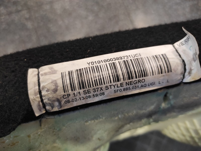 Recambio de asientos traseros para seat leon (5f1) 1.6 tdi referencia OEM IAM 5F0885031  