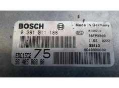 Recambio de centralita motor uce para peugeot 206 berlina 2.0 hdi cat referencia OEM IAM 0281011188 EDC15C2 9648588880 2