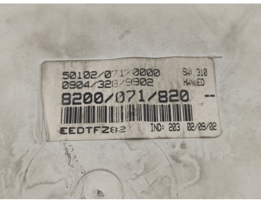 Recambio de cuadro instrumentos para renault scenic (ja..) 2.0 16v cat (f4r) referencia OEM IAM 8200071820 09043080096 090432899
