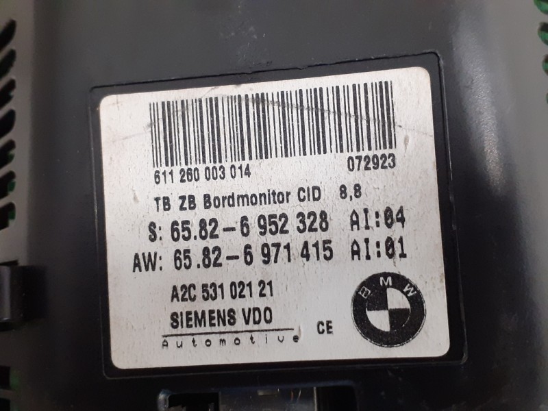 Recambio de pantalla multifuncion para bmw serie 5 berlina (e60) 535d referencia OEM IAM 65826952328 A2C53102121 65826971415