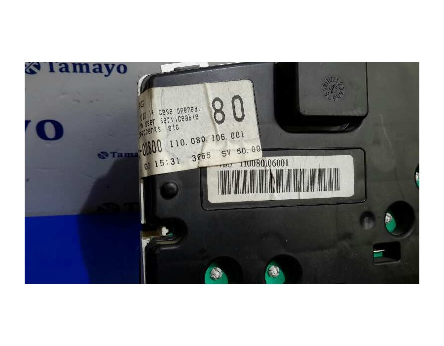 Recambio de cuadro instrumentos para toyota corolla (e12) 1.6 16v referencia OEM IAM 8380002800  110080106001
