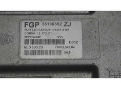 Recambio de centralita motor uce para opel corsa c 1.3 16v cdti cat (z 13 dt / ln9) referencia OEM IAM 55196352ZJ  7160004904 2