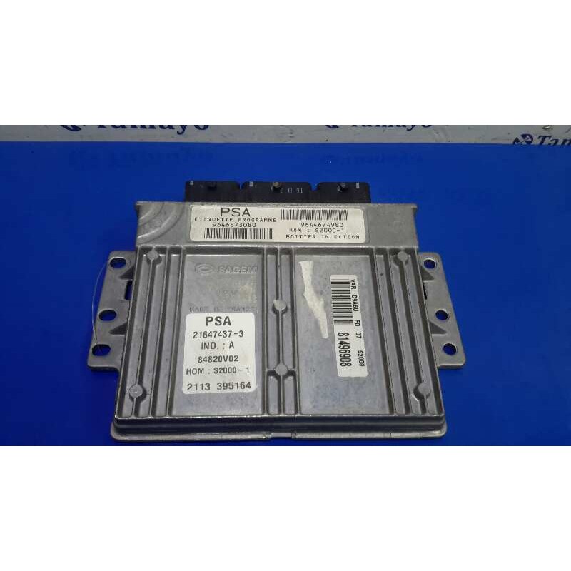 Recambio de centralita motor uce para peugeot 406 berlina (s1/s2) 1.8 16v cat referencia OEM IAM 9646573080  9644674980