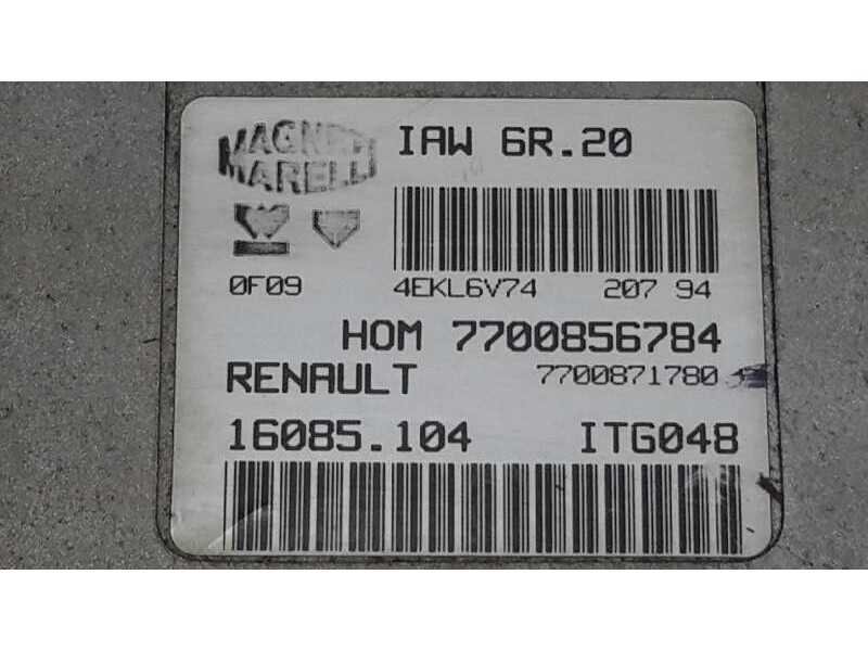 Recambio de centralita motor uce para renault twingo (co6) 1.2 referencia OEM IAM 7700871780 16085104 7700856784
