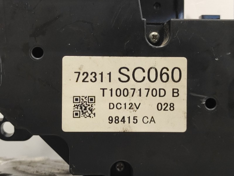 Recambio de mando climatizador para subaru forester s12 2.0 diesel cat referencia OEM IAM 72311SC060  T1007170DB
