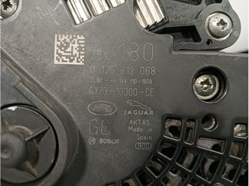 Recambio de alternador para land rover discovery sport referencia OEM IAM 0125812068  GX7310300CE