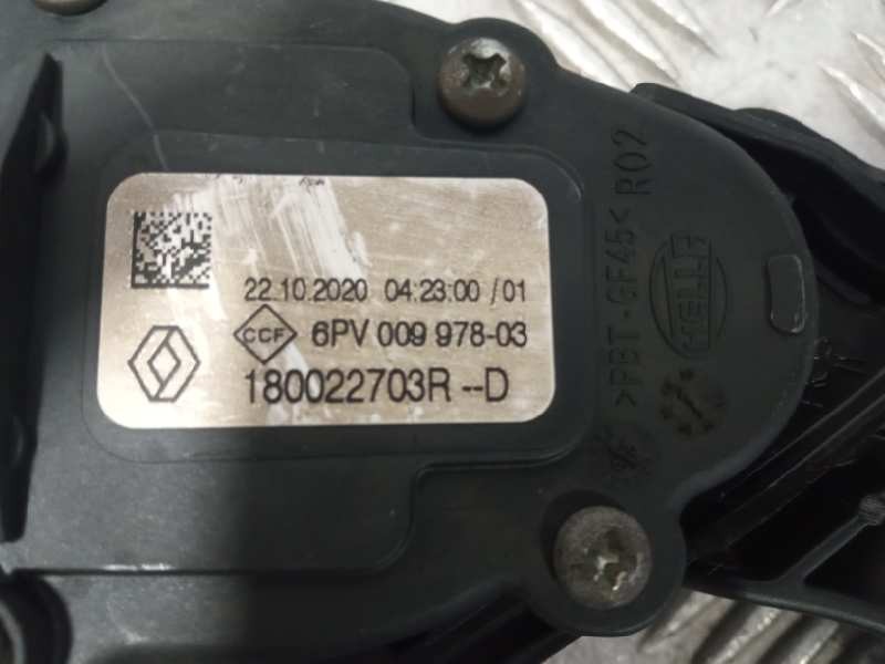 Recambio de pedal acelerador para dacia sandero referencia OEM IAM 180022703R  