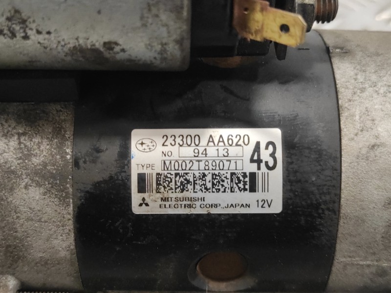 Recambio de motor arranque para subaru forester s12 2.0 diesel cat referencia OEM IAM 23300AA620  M002T89071