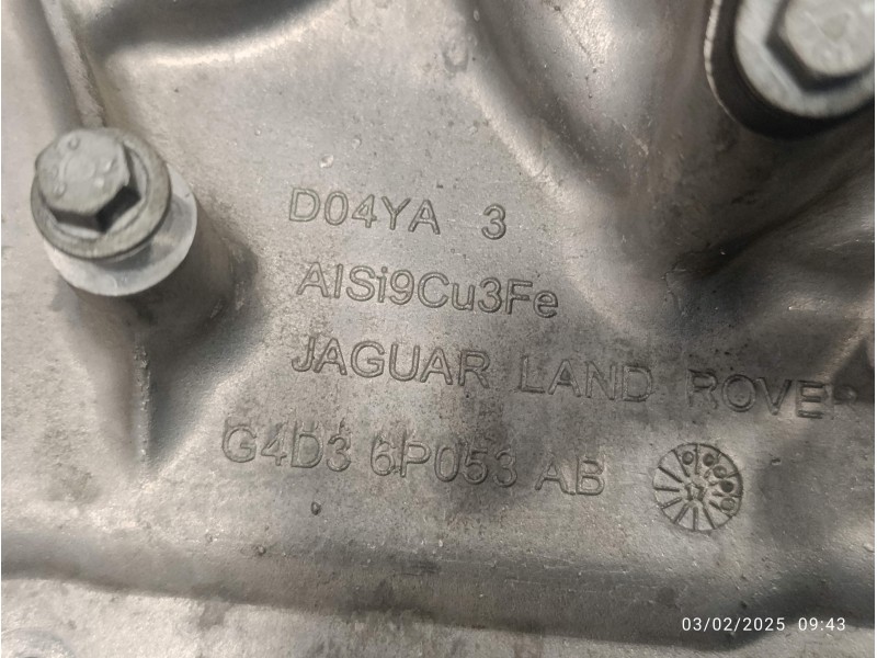 Recambio de tapa distribucion para land rover discovery sport referencia OEM IAM G4D36P053AB  G4D36P053AB