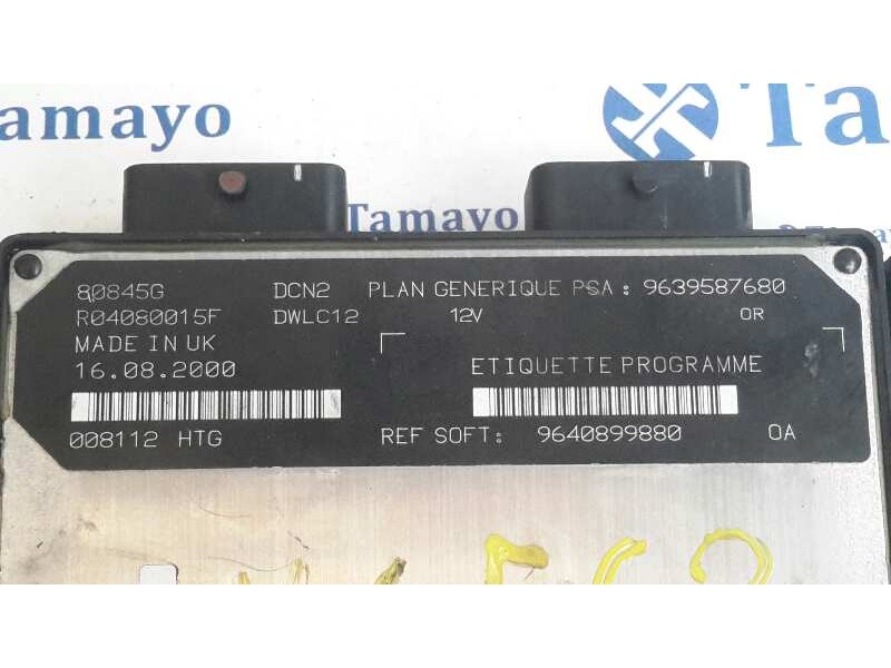 Recambio de centralita motor uce para peugeot 206 berlina 1.9 diesel referencia OEM IAM 80845G  