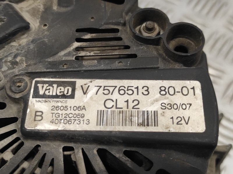 Recambio de alternador para mini mini (r56) 1.4 16v cat referencia OEM IAM V75765138001 TG12C059 2605106A