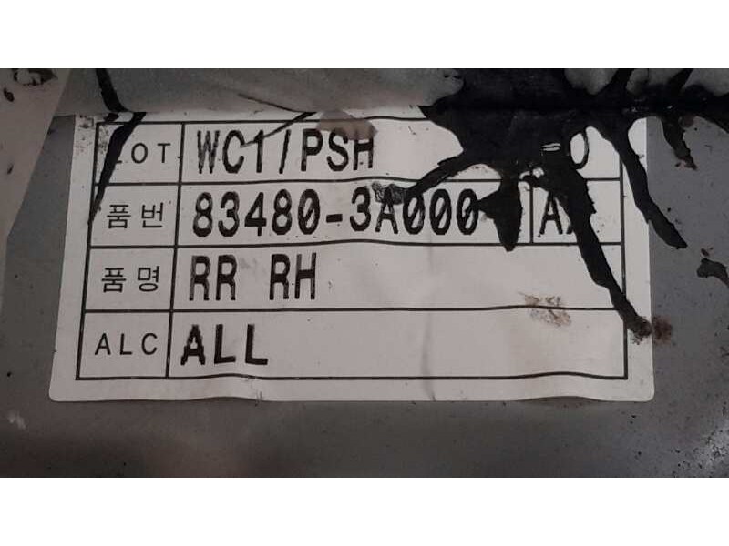 Recambio de elevalunas trasero derecho para hyundai trajet (fo) 2.0 crdi cat referencia OEM IAM 834803A000  