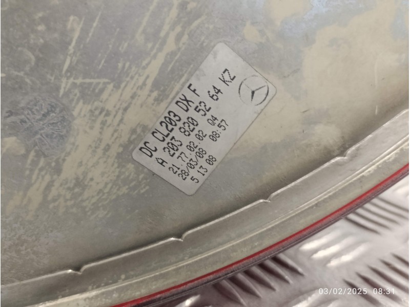 Recambio de piloto trasero derecho para mercedes-benz clase c (w203) sportcoupe referencia OEM IAM A2038205264  