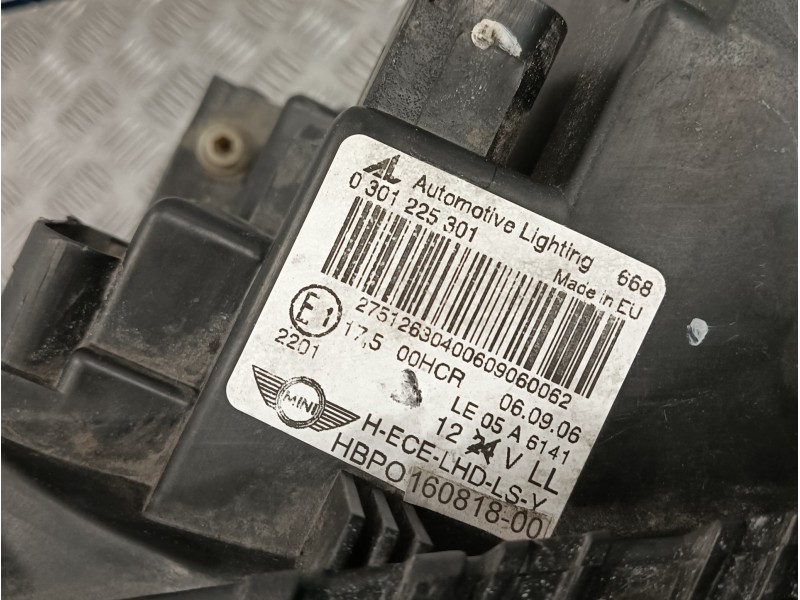 Recambio de faro izquierdo para bmw mini (r56) 1.4 16v cat referencia OEM IAM 0301225301  HBP016081800