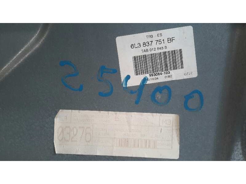 Recambio de elevalunas delantero izquierdo para seat ibiza (6l1) 1.4 16v referencia OEM IAM 6L3837751BF  