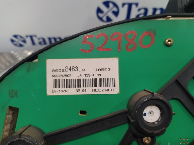 Recambio de cuadro instrumentos para peugeot partner (s2) referencia OEM IAM 9652246380  