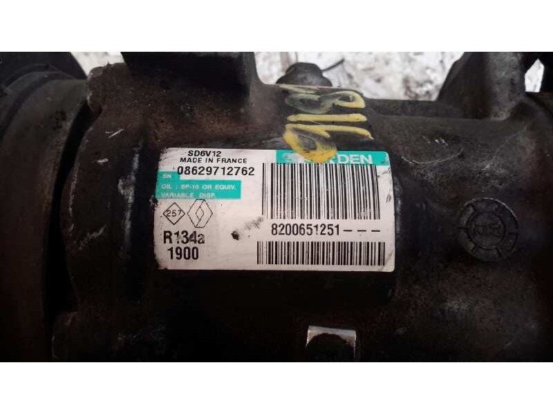 Recambio de compresor aire acondicionado para renault kangoo 1.5 dci diesel cat referencia OEM IAM 8200651251  SD6V121900