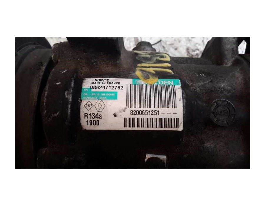 Recambio de compresor aire acondicionado para renault kangoo 1.5 dci diesel cat referencia OEM IAM 8200651251  SD6V121900