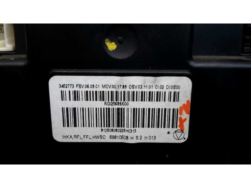 Recambio de mando climatizador para bmw mini (r50,r53) referencia OEM IAM 69810508H  69810508H