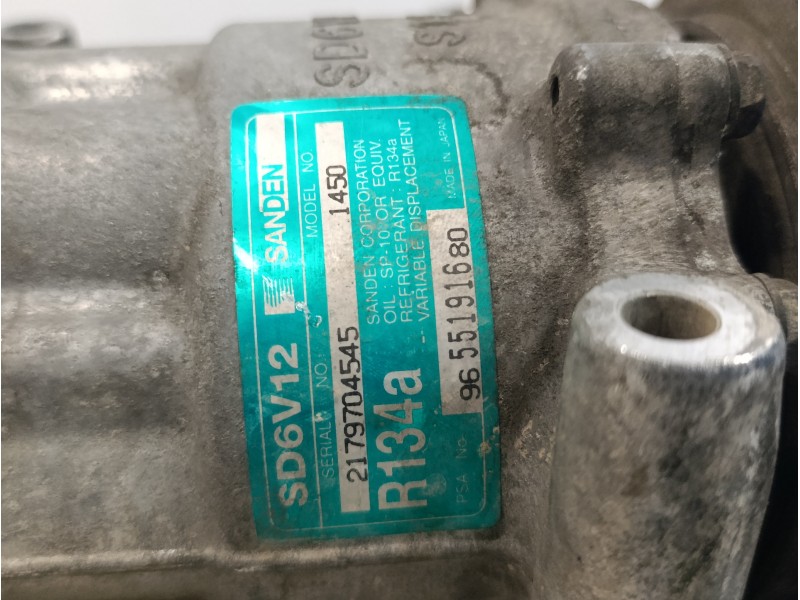 Recambio de compresor aire acondicionado para citroën c3 1.4 hdi referencia OEM IAM SD6V121450  9655191680